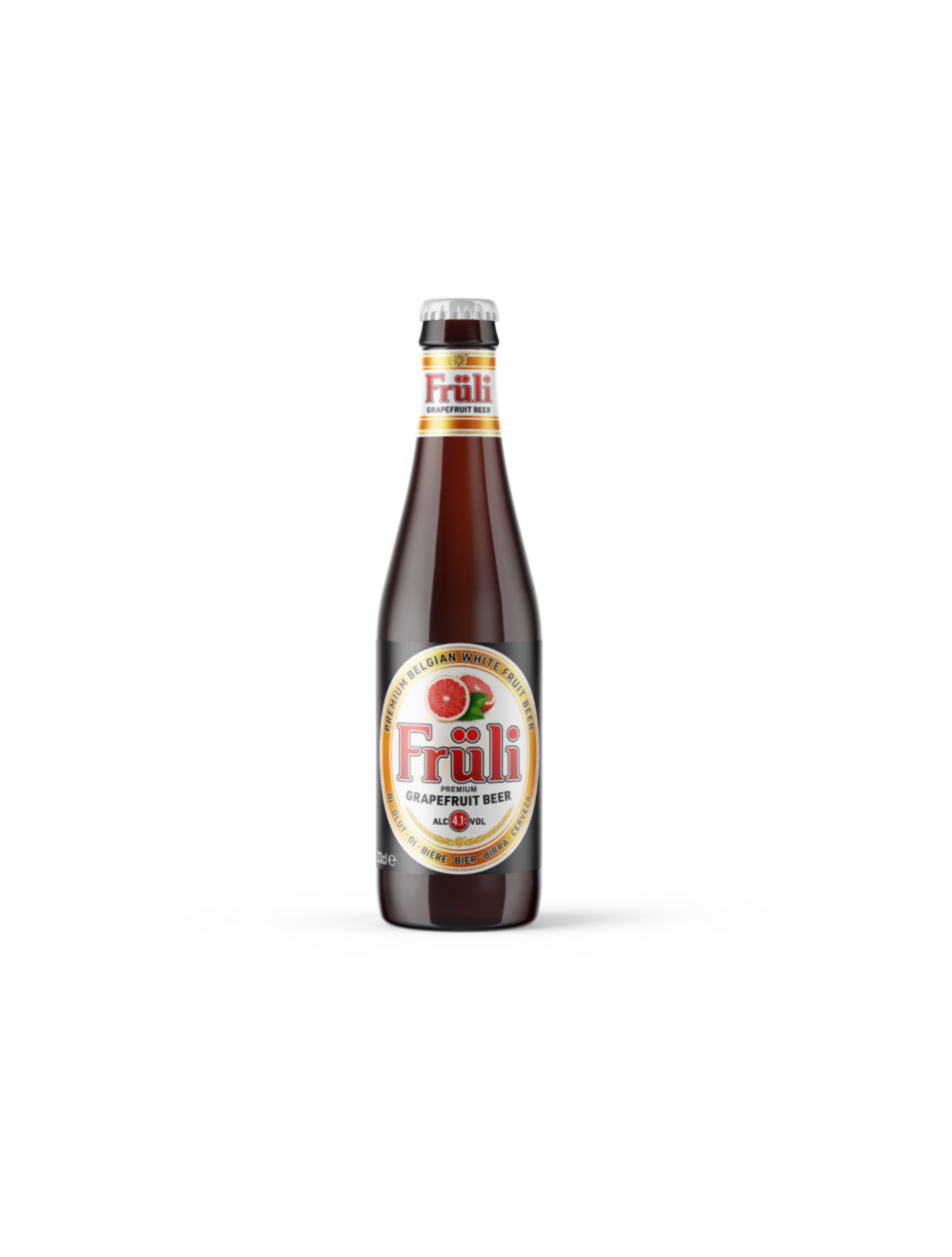 Früli Grapefruit - Huyghe Brewery - Grapefruit Belgian Fruit Beer, 4.1%, 330ml Bottle