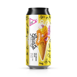 Gelato XTREME Yellow Fluff - Funky Fluid - Passionfruit, Banana, Marshmallow & Vanilla Ice Cream Sour, 8%, 500ml Can