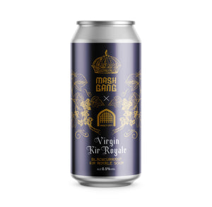 Virgin Blackcurrant Kir Royale - Vault City X Mash Gang - Low Alcohol Virgin Blackcurrant Kir Royale Sour, 0.5%, 440ml Can