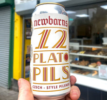 Load image into Gallery viewer, 12 Plato Pils - Newbarns Brewery - Czech Pilsner, 5%, 440ml Can
