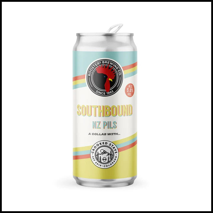 Southbound - Roosters Brewery X Crooked Stave - NZ pils, 5%, 440ml Can