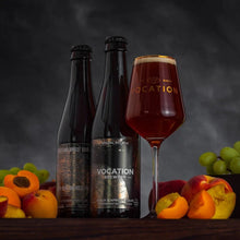 Load image into Gallery viewer, BA Peach &amp; Apricot Sour - Vocation Brewery - Chardonnay Barrel Aged Peach &amp; Apricot Sour Ale, 9.4%, 330ml Bottle
