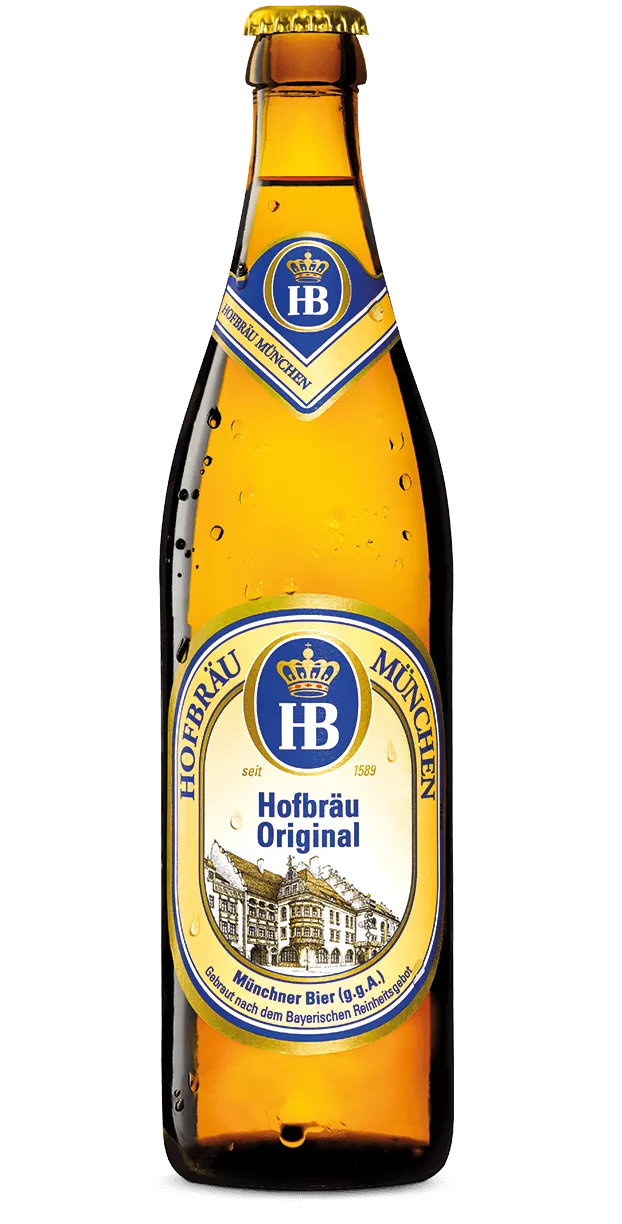 Hofbräu Original - Staatliches Hofbräuhaus München - Munich Lager, 5.5%, 500ml Bottle