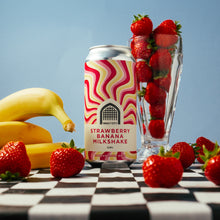Load image into Gallery viewer, Strawberry Banana Milkshake - Vault City - Strawberry Banana Milkshake Sour, 5.8%, 440ml Can

