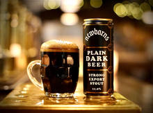 Load image into Gallery viewer, Plain Dark Beer - Newbarns Brewery - Strong Export Stout, 11%, 330ml Can
