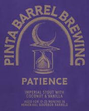 Load image into Gallery viewer, Patience 2024 - Pinta Barrel Brewing - Bourbon BA Imperial Stout with Coconut &amp; Vanilla, 11.5%, 330ml Bottle
