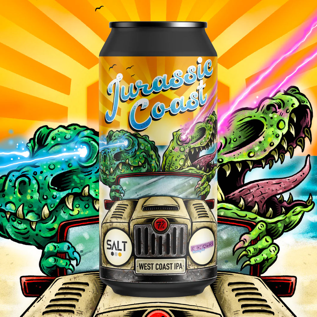 Jurassic Coast - Salt Beer Factory X Neon Raptor - West Coast IPA, 7%, 440ml Can