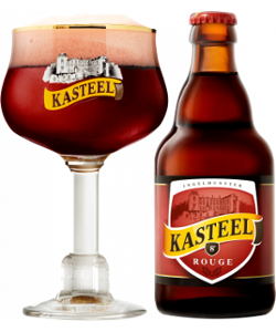 Kasteel Rouge Gift Set - Kasteel Brouwerij Vanhonsebrouck - Belgian Cherry Beer, 8%, 2x750ml & 2 Glass Gift Set