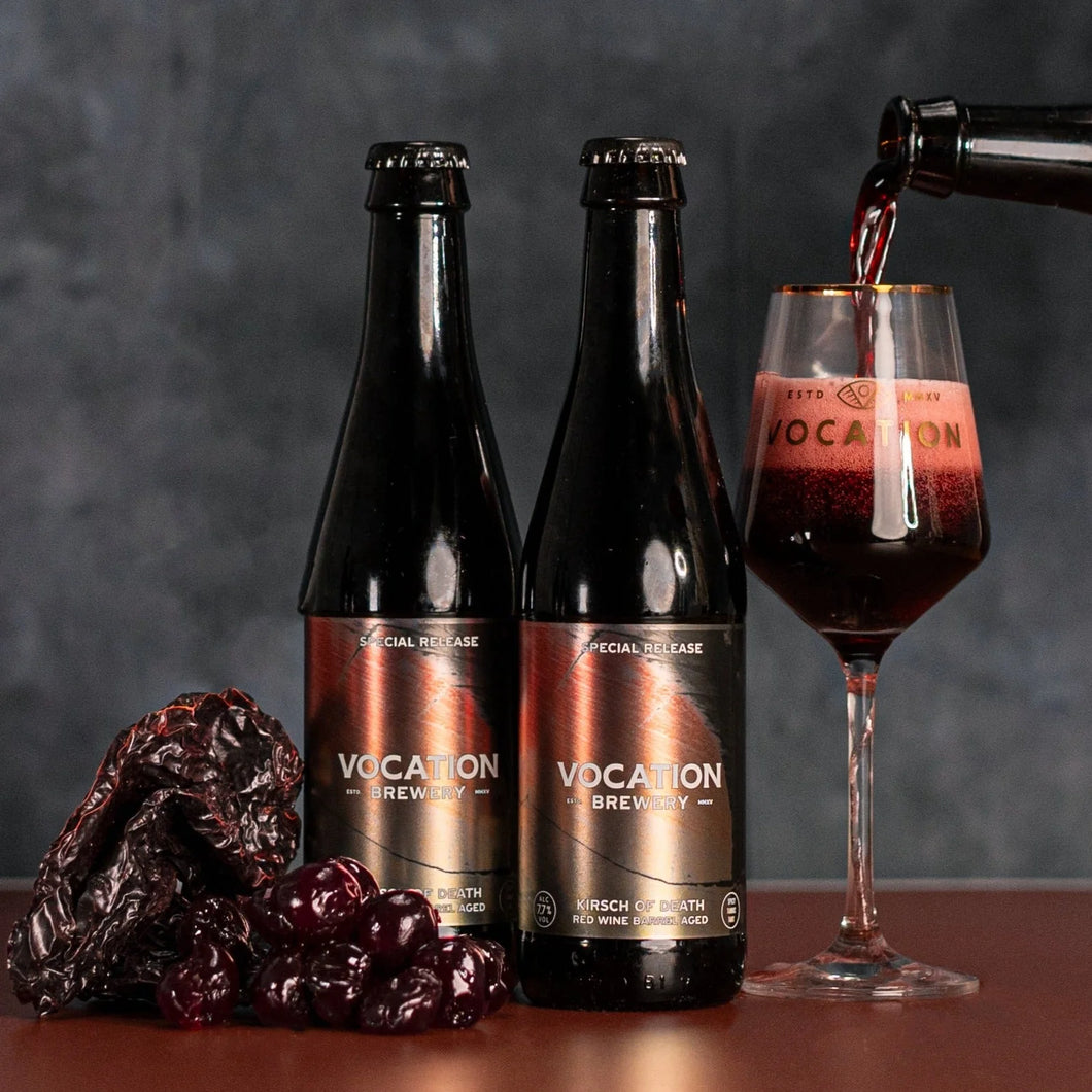 Kirsch Of Death - Vocation Brewery - Red Wine Barrel Aged Cherry Sour, 7.7%, 330ml Bottle