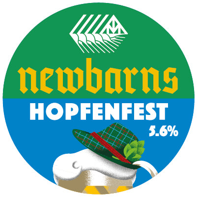 Hopfenfest - Newbarns Brewery - Hoppy Oktoberfest Lager Beer, 5.6%, 440ml Can