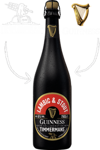 Lambic & Stout - Timmermans X Guinness - Lambic & Stout Blend, 6%, 1x375ml Bottle & Glass Gift Set