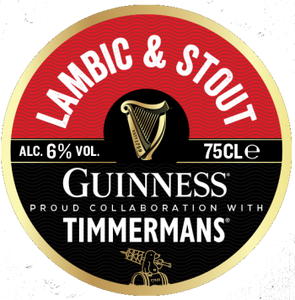 Lambic & Stout - Timmermans X Guinness - Lambic & Stout Blend, 6%, 1x375ml Bottle & Glass Gift Set