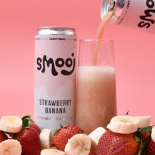 Load image into Gallery viewer, Strawberry Banana - Smooj - Strawberry Banana Hard Seltzer Smoothie, 5%, 330ml Can
