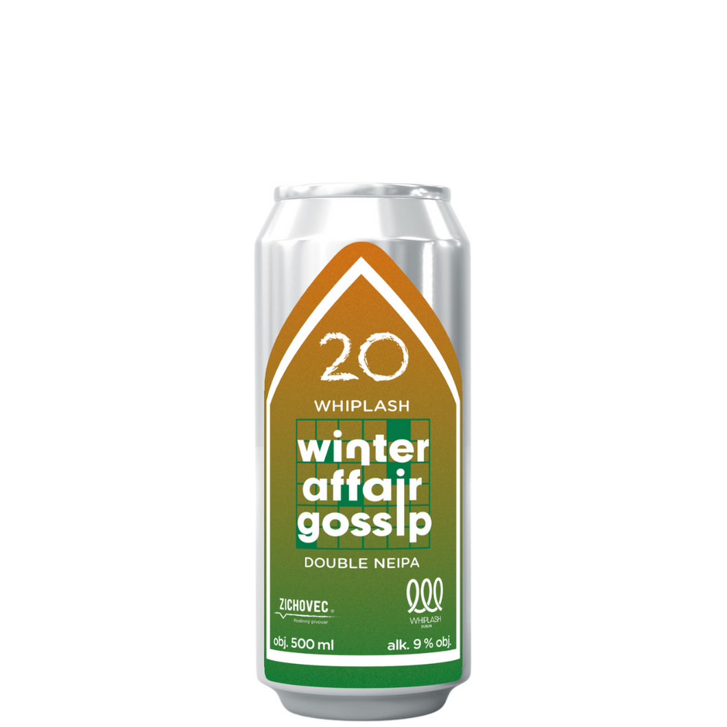 20 Winter Affair Gossip - Zichovec Brewery X Whiplash Beer - NE DIPA, 9%, 500ml Can