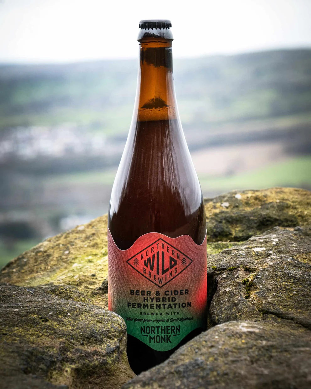 Northern Wild Brewing Batch 006 - Northern Monk X Hogan's Cider - Bretted Co Fermented Beer Cider Hybrid, 4.6%, 750ml Sharing Bottle