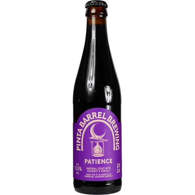 Patience 2024 - Pinta Barrel Brewing - Bourbon BA Imperial Stout with Coconut & Vanilla, 11.5%, 330ml Bottle