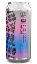 Load image into Gallery viewer, Purple Grain - To Øl X Newbarns Brewery - Helles Lager, 4.9%, 440ml Can
