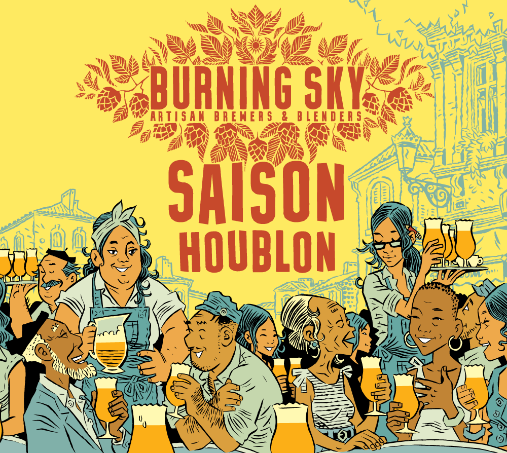 Saison Houblon - Burning Sky - Saison, 5.2%, 440ml Can