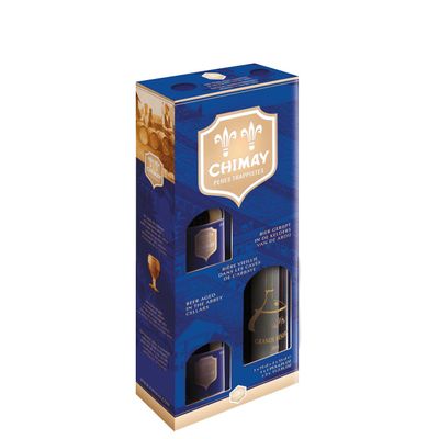 Chimay Blue Gift Set - Bières de Chimay - Belgian Ales, 1x750ml & 2x330ml Bottle Gift Set