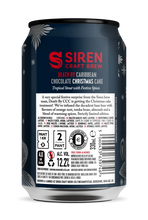 Load image into Gallery viewer, 2024 Death By Caribbean Chocolate Christmas Cake - Siren Craft Brew - Imperial Tropical Stout with Spices, Cacao Nibs, Cypress &amp; Amburana Wood, 12.2%, 330ml Can
