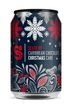 Load image into Gallery viewer, 2024 Death By Caribbean Chocolate Christmas Cake - Siren Craft Brew - Imperial Tropical Stout with Spices, Cacao Nibs, Cypress &amp; Amburana Wood, 12.2%, 330ml Can
