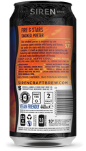 Load image into Gallery viewer, Fire &amp; Stars - Siren Craft Brew - Smoked Porter, 5.7%, 440ml Can
