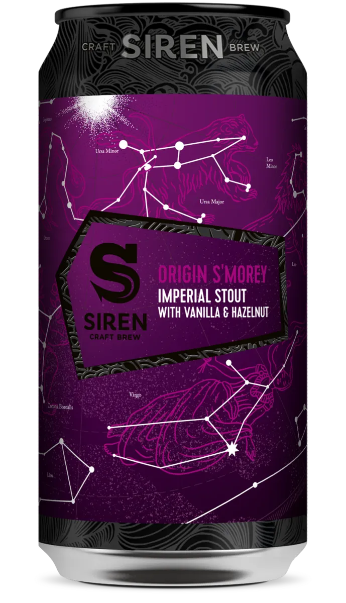 Origin S'Morey - Siren Craft Brew - Imperial Stout with Hazelnut & Vanilla, 10%, 440ml Can