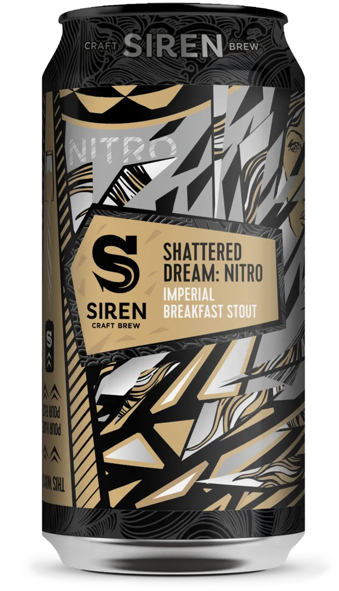 Shattered Dream: Nitro - Siren Craft Brew - Nitro Imperial Breakfast Stout, 9.6%, 440ml Can