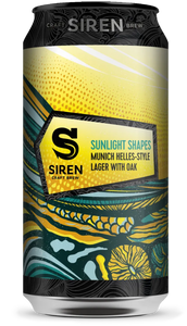 Sunlight Shapes - Siren Craft Brew - Munich Helles Style Lager with Oak, 6.5%, 440ml Can