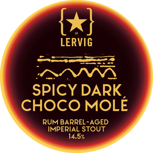 Rackhouse Spicy Dark Choco Mole - Lervig Bryggeri - Rum Barrel Aged Cacao & Chilli Imperial Stout, 14.5%, 375ml Bottle