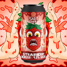 Load image into Gallery viewer, Strawberry Krush - Salt Beer Factory - Strawberry Sour, 4.5%, 440ml Can
