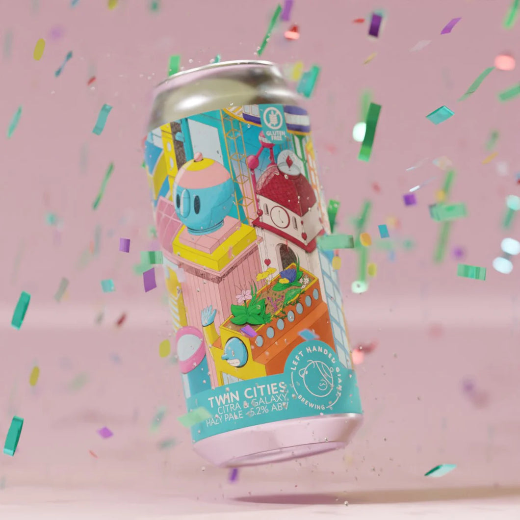 Twin Cities Citra & Galaxy - Left Handed Giant - Gluten Free Hazy Pale Ale, 5.2%, 440ml Can