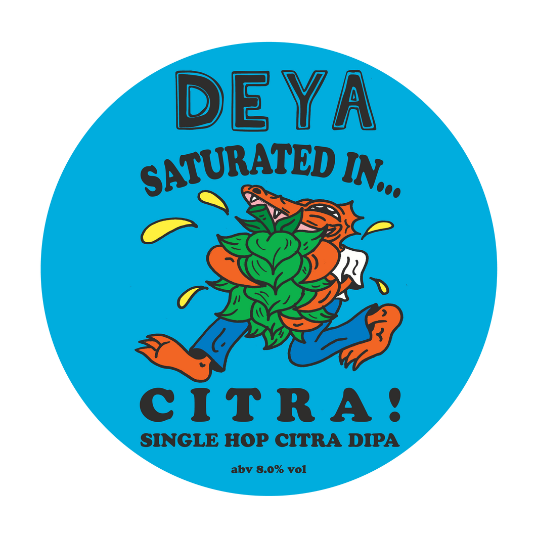 Saturated In Citra - Deya Brewing - DIPA, 8%, 500ml Can