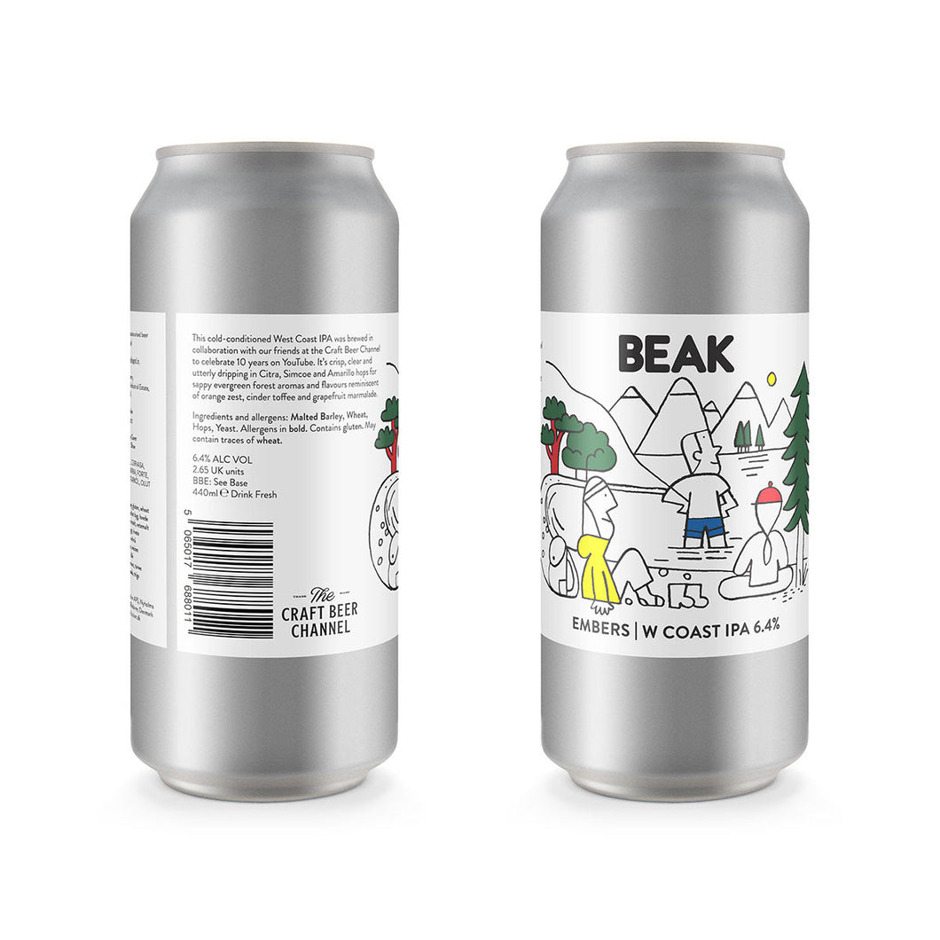 Embers - Beak Brewery - West Coast IPA, 6.4%, 440ml Can