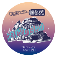 Load image into Gallery viewer, Severed Island - Neon Raptor X Seven Island Brewery - Tiki cocktail sour with Pineapple, Passionfruit, Cherry, Cinammon and Nutmeg, 6%, 440ml Can
