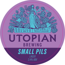 Load image into Gallery viewer, Small Pils - Utopian Brewing - Pilsner, 3.4%, 440ml Can
