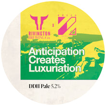 Load image into Gallery viewer, Anticipation Creates Luxuriation - Rivington Brewing Co X Prizm Brewing Co - DDH Pale Ale, 5.2%, 500ml Can
