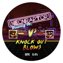 Load image into Gallery viewer, Knock Out Blows - Neon Raptor - DIPA, 8.4%, 440ml Can
