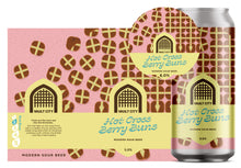 Load image into Gallery viewer, Hot Cross Berry Buns - Vault City - Blackberry, Strawberry, Pear, Slowberry &amp; Cinnamon Sour, 5%, 440ml Can
