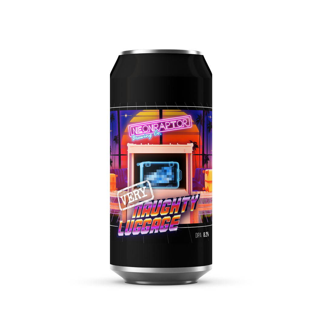 Very Naughty Luggage - Neon Raptor - DIPA, 8.2%, 440ml Can
