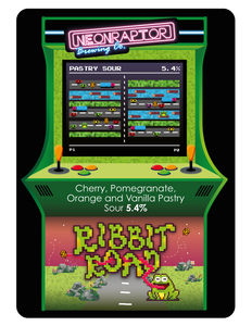 Ribbit Road - Neon Raptor - Cherry, Orange, Pomegranate and Vanilla Pastry Sourh, 5.4%, 440ml Can