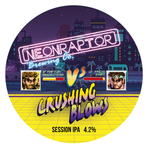 Crushing Blows - Neon Raptor - NE Session IPA, 4.2%, 440ml Can