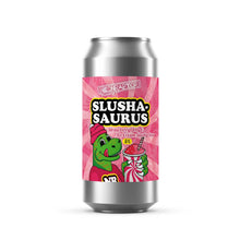 Load image into Gallery viewer, Slushasaurus - Neon Raptor - Strawberry Jelly and Ice Cream, 5%, 440ml Can
