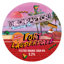 Load image into Gallery viewer, Merry Christmas from Fort Lauderdale - Neon Raptor - Festive Orange Sour IPA, 5.2%, 440ml Can
