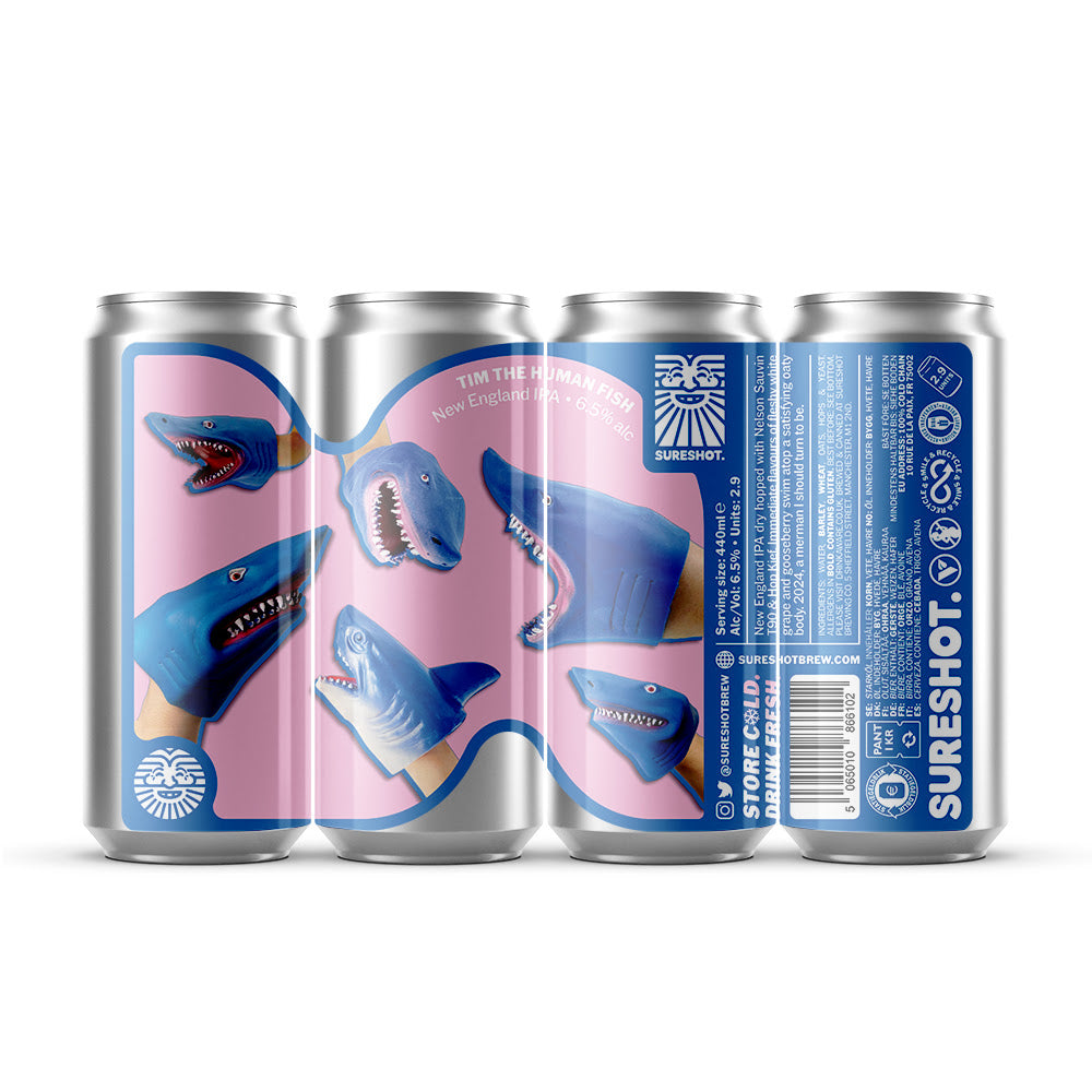 Tim The Human Fish - Sureshot - New England IPA, 6.5%, 440ml Can