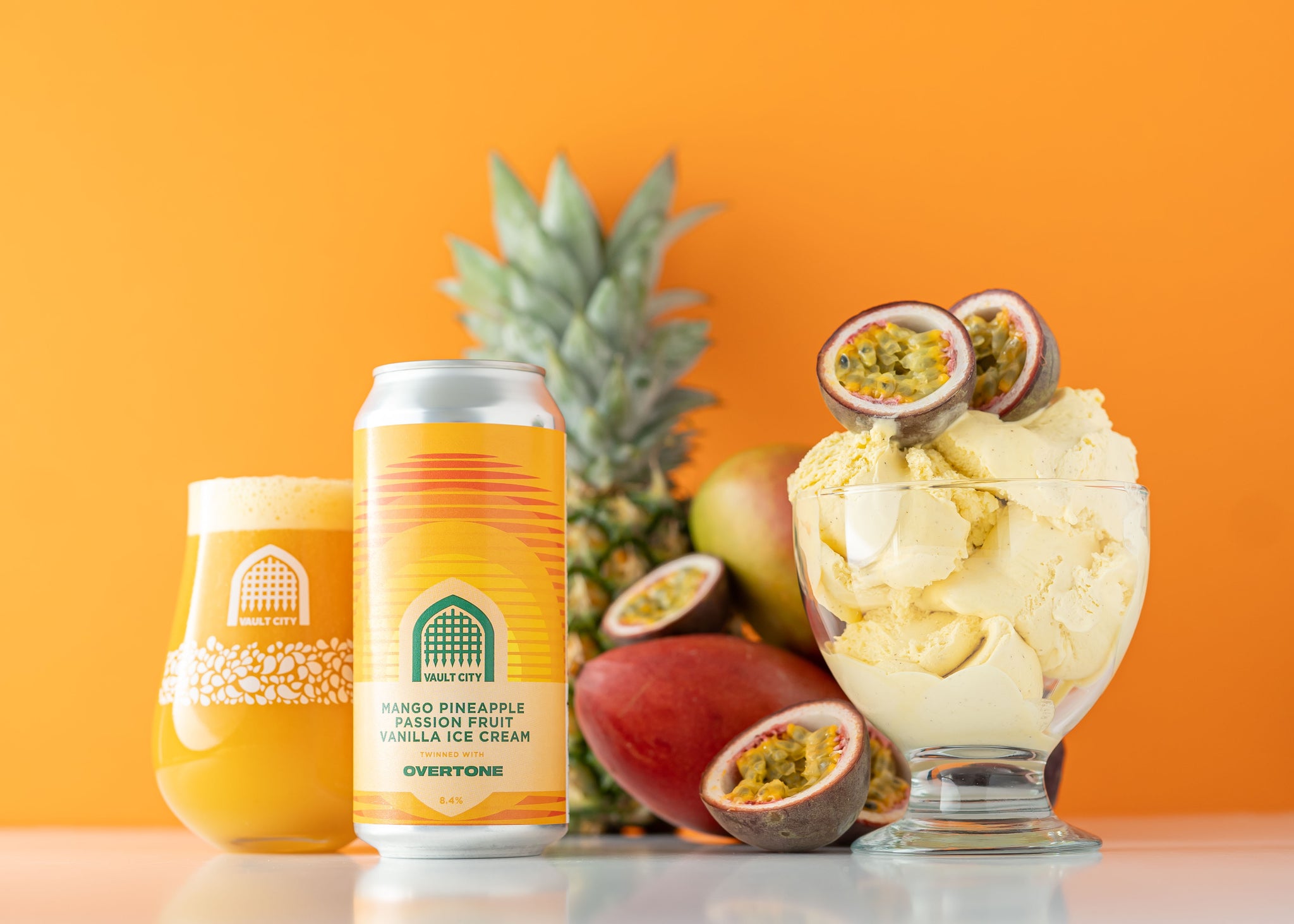 Mango, Pineapple, Passion Fruit Vanilla Ice Cream - Vault City X
