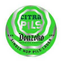 Load image into Gallery viewer, Citra Pils - Donzoko Brewing Co - Single Hop Pilsner, 5%, 440ml Can
