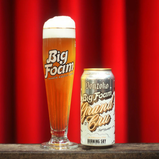 Big Foam Grand Cru - Donzoko Brewing Co X Burning Sky - Rustic Lager Saison Blend, 6%, 440ml Can