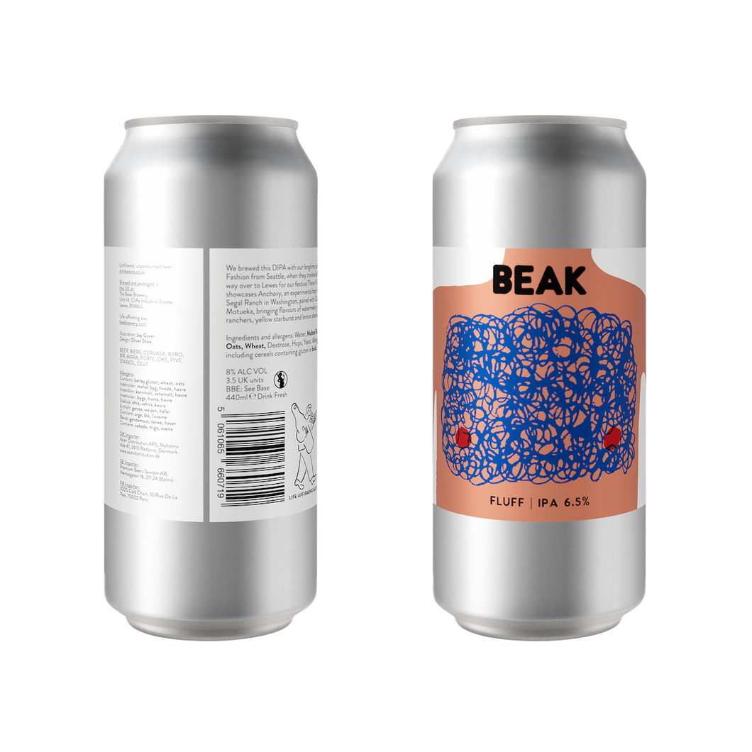Fluff - Beak Brewery - IPA, 6.5%, 440ml Can
