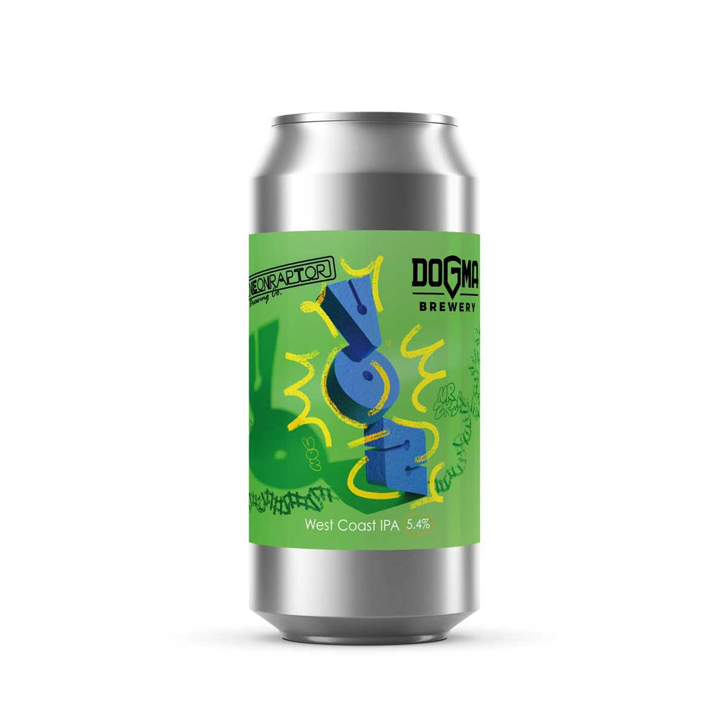 Voz - Neon Raptor X Dogma Brewery - West Coast IPA, 5.4%, 440ml Can